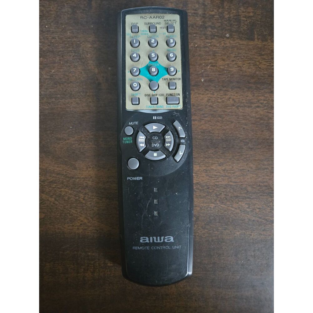 AIWA - REMOTE CONTROL - MODEL- RC-AAR02 - AUDIO SYSTEM - TESTED